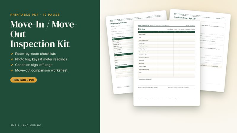 Move-in / move-out inspection kit preview